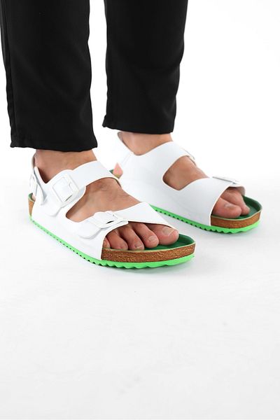 COMFORT OF PANTOFOLE Πόρπη Λευκά Unisex Σανδάλια Παντόφλες