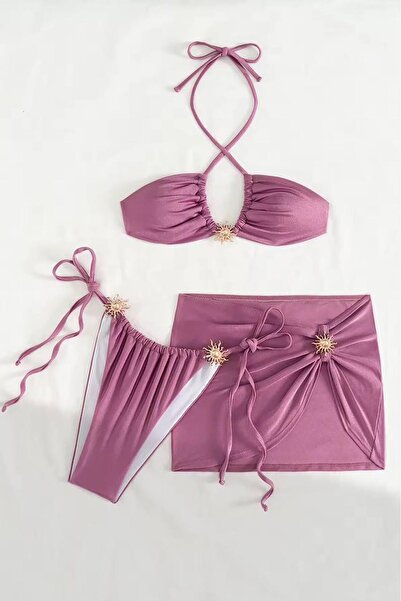 Bikini Mayokini Dünyası Maria Moderna Bohemian Bikini Set - Plum