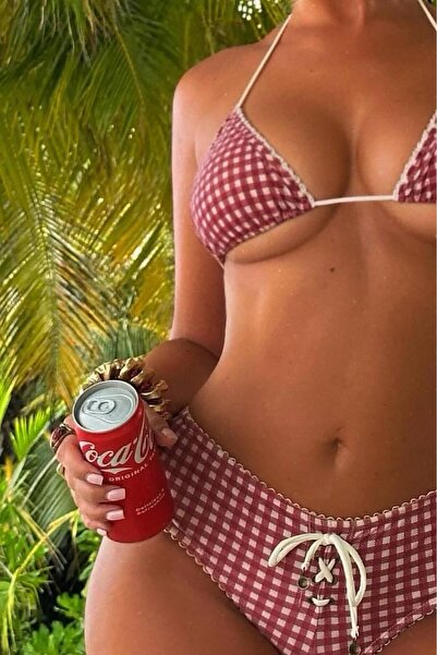 Bikini Mayokini Dünyası Vilma Pointed Bikini - Red