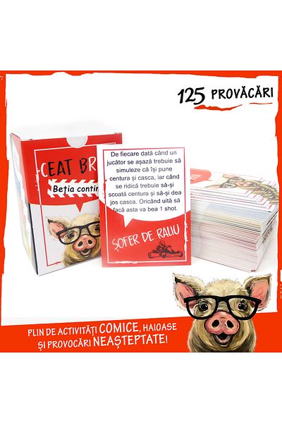 Legendary Gifts Ceat Brita - Betia Continua, Card Game For Parties. Romanian Language