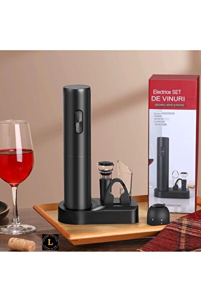 CR LUMI AND GABI Electric Wine Opener Set 6-in-1 with Accessories
