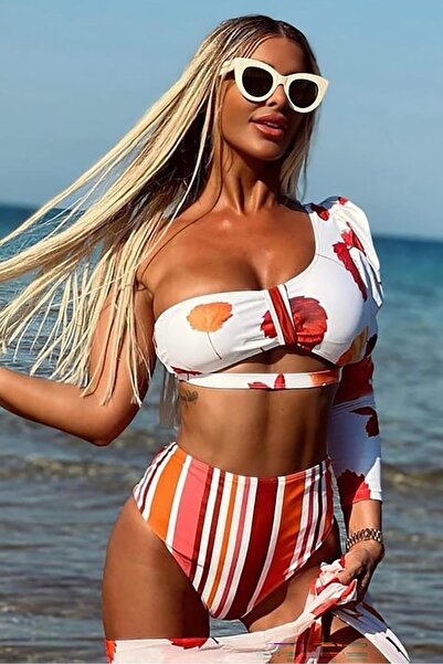 Bikini Mayokini Dünyası Μπικίνι ψηλόμεσο Leo Mane - Ροζ