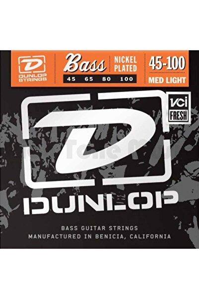 Jim Dunlop DBN45100 4 Telli Bas Gitar Teli (45-100)