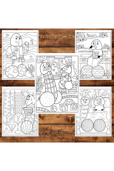OEM Funny Antistress Coloring Book for Adults with 40 Illustrations of Penises (86 Pages)