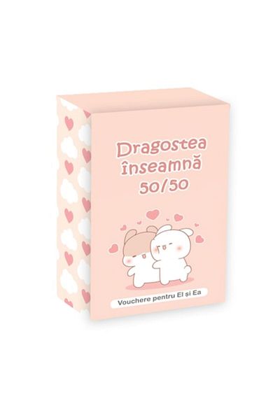 Legendary Gifts Vouchers for Couples, Love Means 50/50, 100 Cards with Different Messages