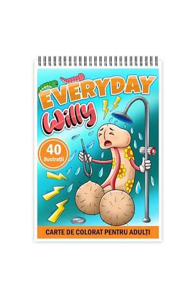 OEM Funny Antistress Coloring Book for Adults with 40 Illustrations of Penises (86 Pages)