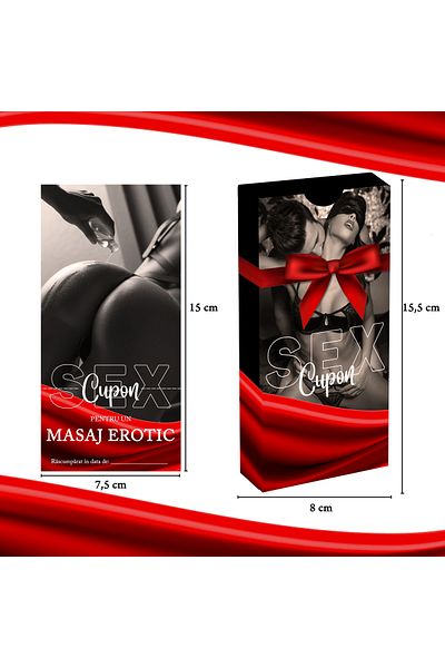 Legendary Gifts Set of 30 Erotic Vouchers With Graphics, Unisex, Large Size: 15x8cm