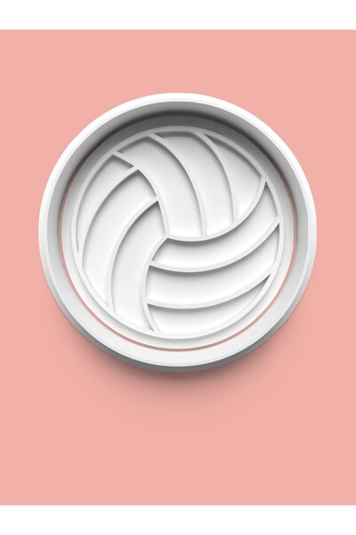 AKTASTORE قالب كوكي كرة الطائرة وقالب لب السكر