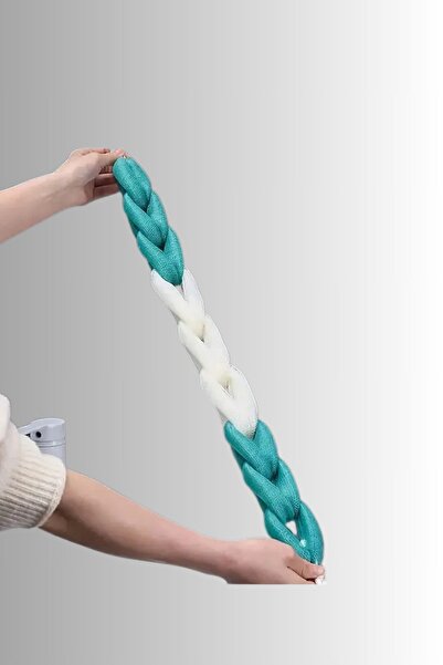 Lotravia ليفة استحمام طويلة مرنة باللون الأزرق