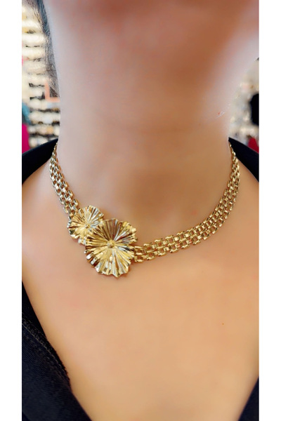 HOSBUTIK Gold New Season Za Choker Necklace