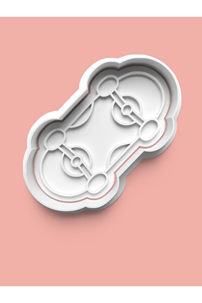 AKTASTORE قالب كوكيز التزلج وقالب عجينة السكر