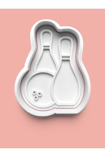 AKTASTORE قالب بسكويت البولينج وقالب عجينة السكر