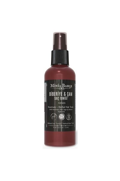 Minia Bahçe Bitki ve Sanat Atölyesi Men's Special Hair Tonic – Rosemary & Pine Extract |   Anti-Hair Loss and Revitalizing Care – 100 ml