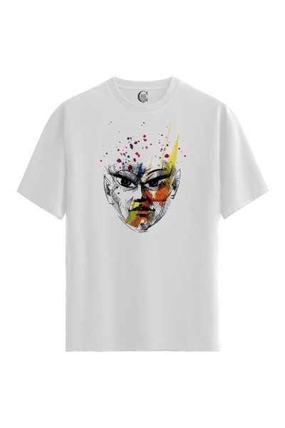 Color Luxe Women/Unisex White 100% Cotton Relaxed Fit Crew Neck Motion Custom...