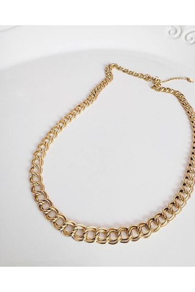 DEVİ fashion Steel Milky Way Necklace 45 cm