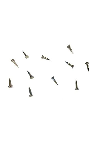 NW NessiWorld Clip, Hinge, Foot Nail 7mm Steel - Nickel 100Gr