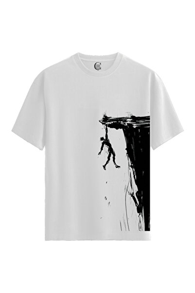Color Luxe Men/Unisex White 100% Cotton Relaxed Fit Crew Neck Flow Custom Pri...