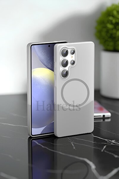 Hatreds Galaxy S25 Ultra Kılıf M-Safe Şarj Özellikli Mıknatıslı Duble Kapak