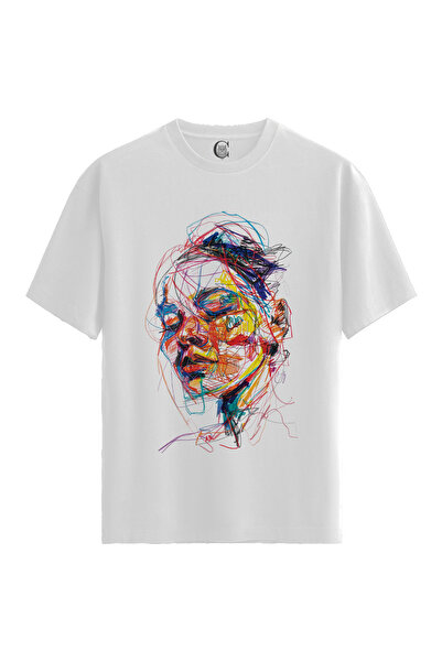 Color Luxe Women'S/Unisex White 100% Cotton Relaxed Fit (Relaxed Fit) Crew Ne...