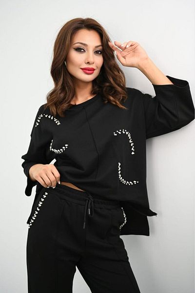 Gloryland Smart-casual set, black, metal accessories