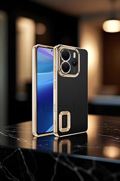Hatreds Xiaomi Redmi Note 14 4G Kılıf Kamera Korumalı Logo Gösteren Omega Kapak
