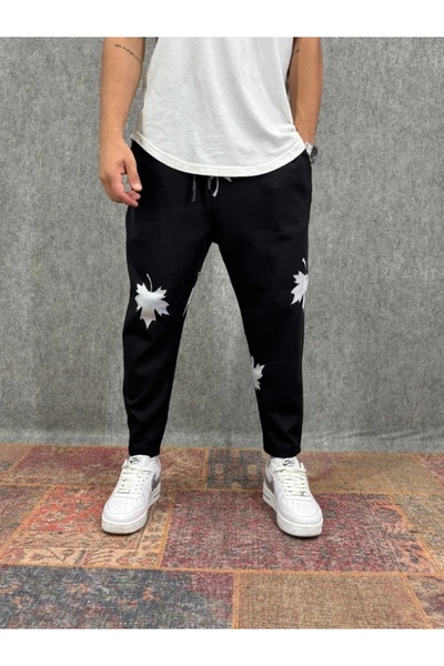 FıttingRoom Bohemian Patterned Baggy Trousers with Elastic Waist