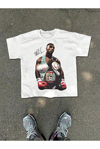 SVART WEAR Tricou cu semnătură a legendei boxului „Mike Tyson” Graphic O supr...