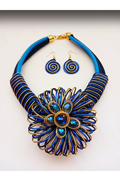 BALVA KONSEPT Modern Very Stylish Necklace and Earring Set in Bohemian Style