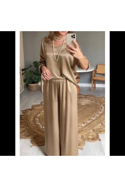 Gloryland 2-piece suit, gold, size 4XL