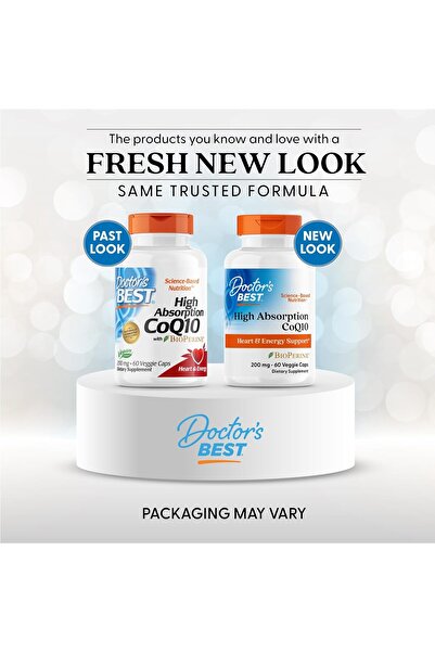 Doctor's Best High Absorption CoQ10 with BioPerine 200 mg 60 Veggie Caps