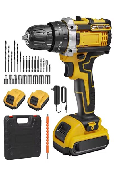 OEM Bormașină 48V Li-Ion cu Percuție, 2 Acumulatori, 350/1350RPM, 25 Accesori...