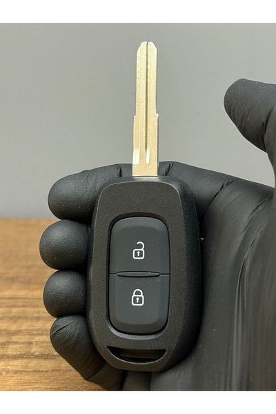 Luxe Aksesuarr Renault Key Fob Case for Symbol, Sandero, Trafic, Megane 4, Dacia Logan 2 with 2 Buttons