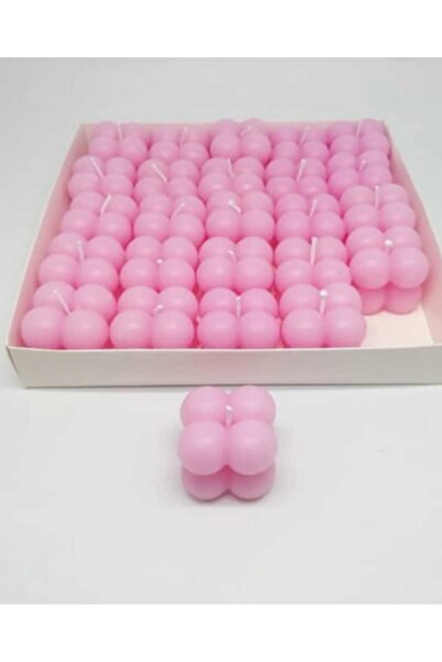 Fest 25 Adet Mavi Pembe Sarı Bubble Mum Söz Nişan Doğum Baby Shower için Hedi...