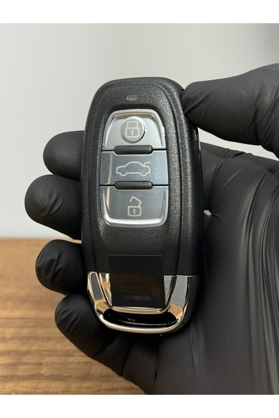 Luxe Aksesuarr Carcasă pentru telecomandă cu 3 butoane compatibilă cu Audi Smart A4 - A5 - Q5 - A6 - A7 - A8