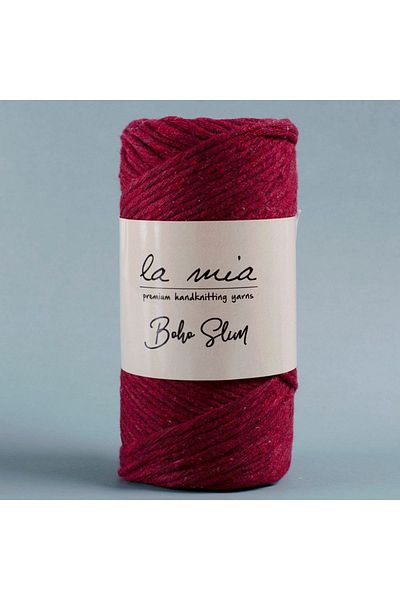 SİMYA TİCARET La Mia Boho Slim Claret Roșu pentru tricotat manual -L065 - 34200