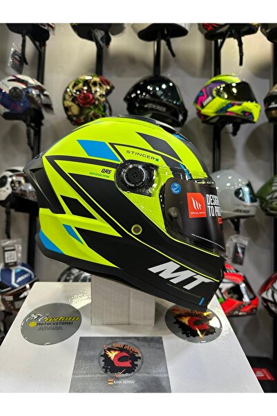 MT Helmets Stinger 2 Zivze C3 Mat Flour Kapalı Motosiklet Kaskı