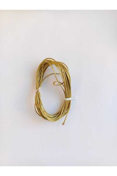 Eskişehir hobi sanat 1.2 mm 5 Meters Silvery Gold Gold Monofilament String for Bundling Gift Packaging String