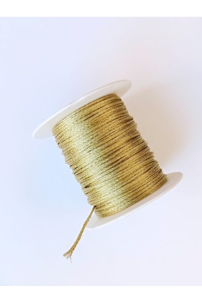 Eskişehir hobi sanat 1.2 mm 40 Meters Silvery Gold Gold Monofilament String Packaging Gift Packaging String
