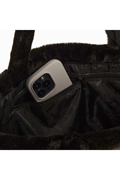 Puma Dámská černá taška přes rameno z umělé kožešiny 091712-01