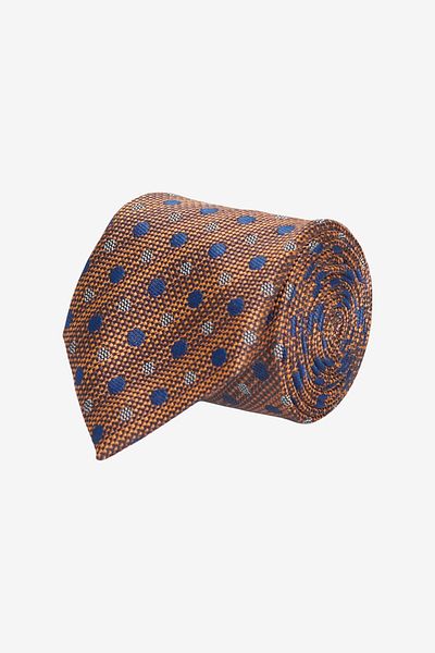 ALTINYILDIZ CLASSICS Men's Brown Patterned Brown Classic Tie
