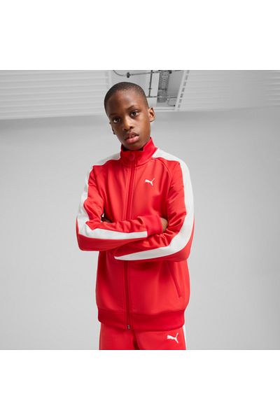 Puma Children's Red T7 Always on Track Jacket Tracksuit Top 629875-11