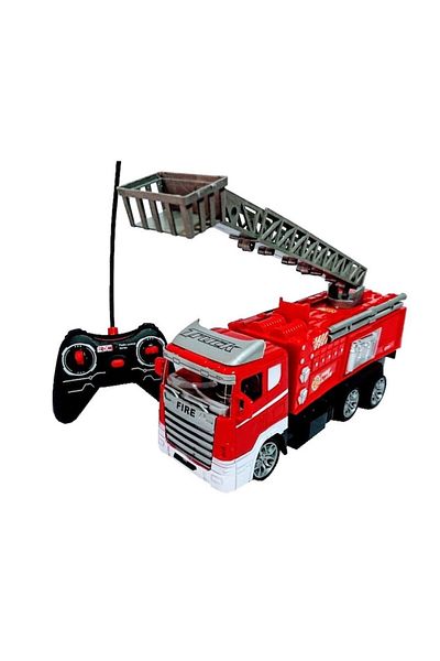 OEM Fire Truck with Remote Control, Movable Ladder 41 cm, Batteries Included