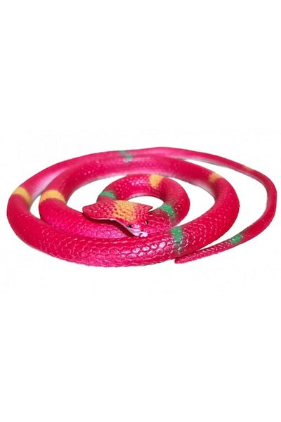OEM Elastic Toy, Rubber Snake, Cobra, 94 cm, Red