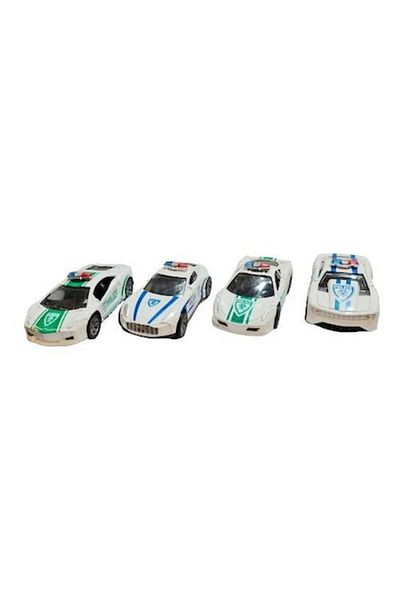 OEM Set 4 metal police cars, 1:50, white