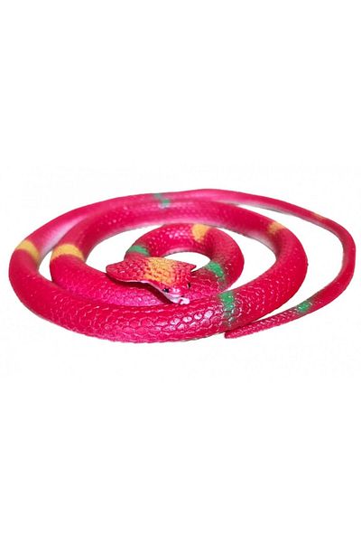 OEM Elastic Toy, Rubber Snake, Cobra, 94 cm, Red