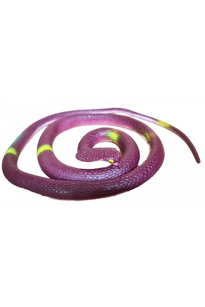 OEM Elastic Toy, Rubber Snake, Cobra, 94 cm, Brown