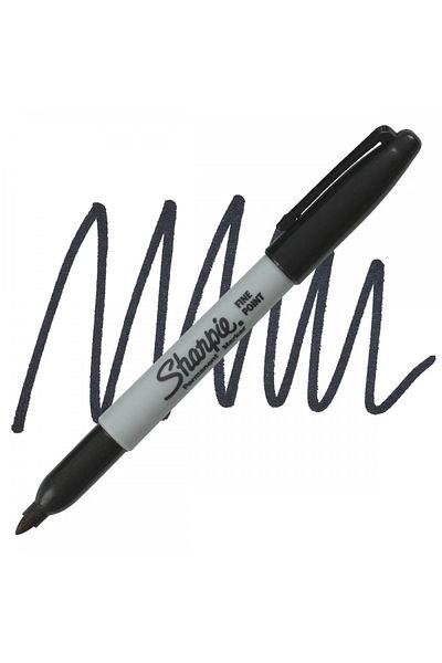 Art Tone Sharpie Permanent Marker Double Ended Black