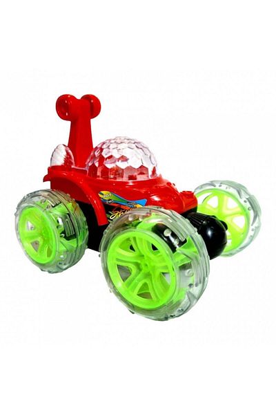 OEM Remote Control Stunt Car with Battery, Rotation, Lights and Sounds, Red