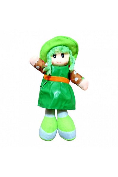 OEM Textile Doll with Hat, 21 cm, Green