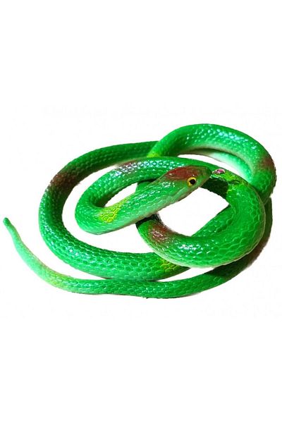 OEM Elastic Toy, Rubber Snake, 110 cm, Green